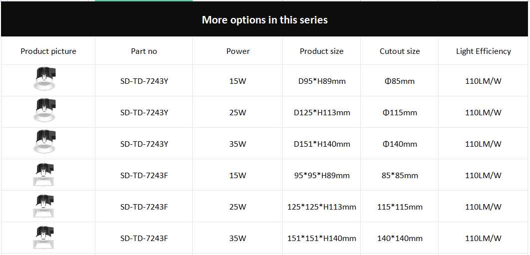 DATTI Downlight TD-7243(图1)